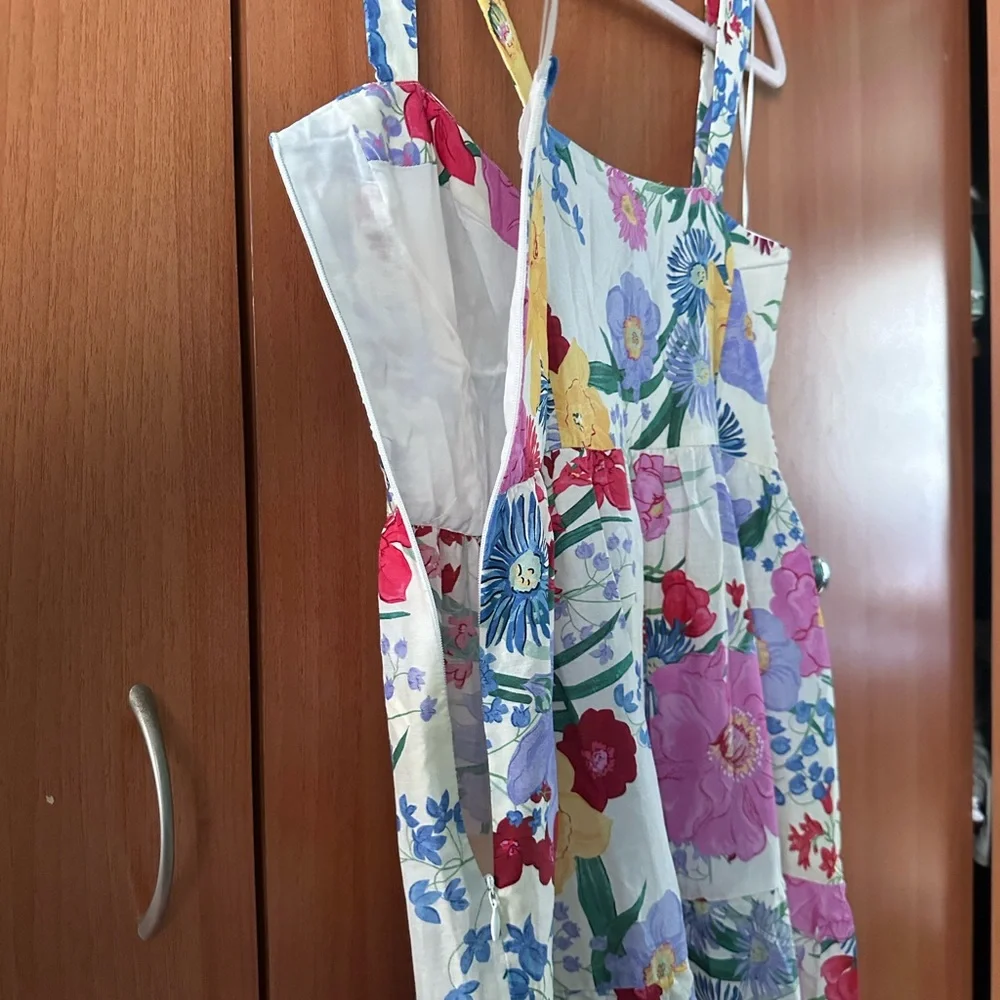 Zara Midi Floral dress size M - Picture 7 of 7